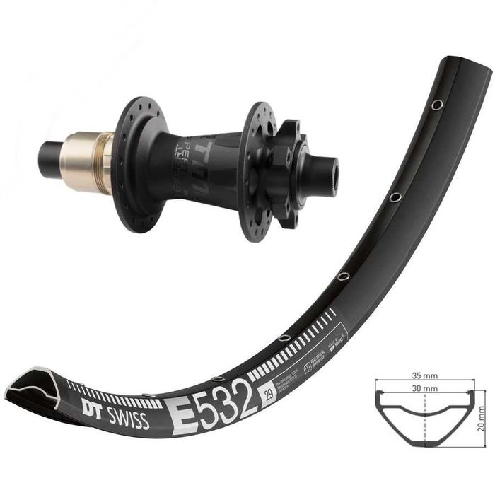 Koło tylne DT Swiss E532 + Dartmoor Reel Expert boost