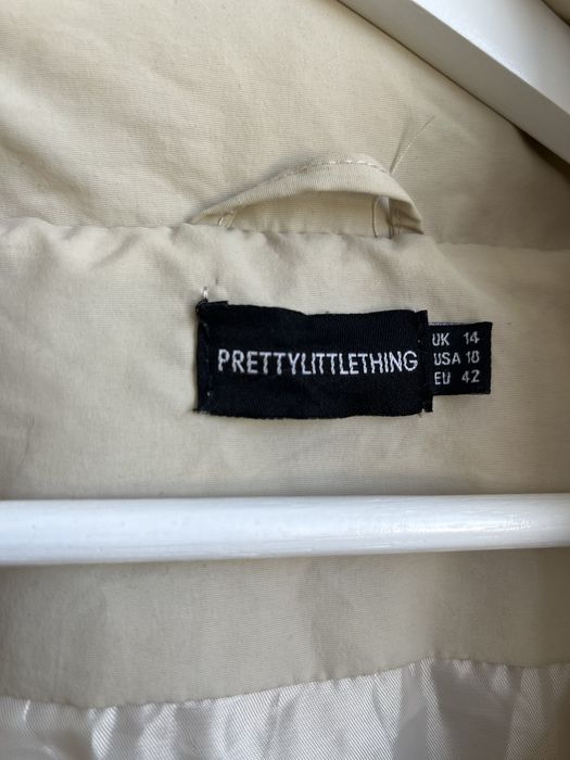 Куртка пуфер жіноча світло бежевого кольору розмір XL