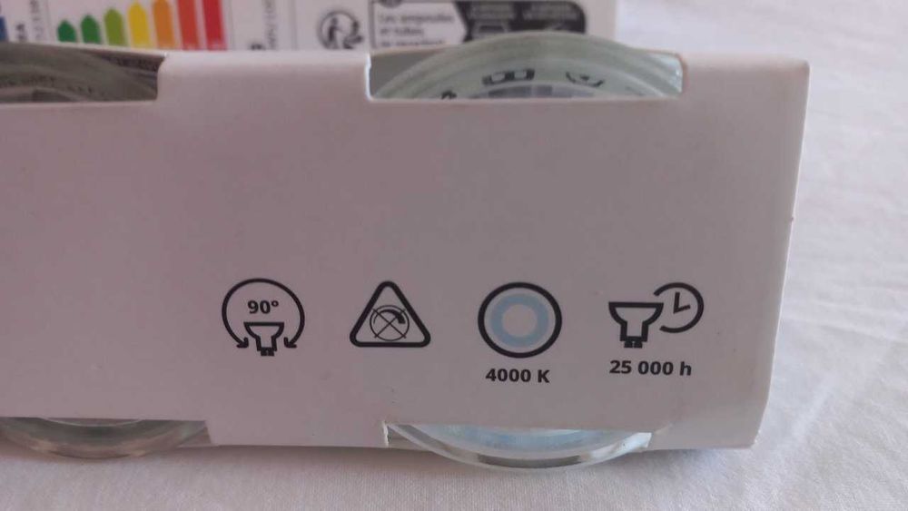 Lâmpadas LED GU10-345 lúmenes-4000 K