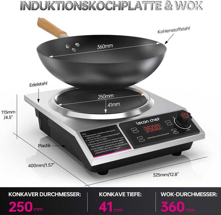 Płyta indukcyjna z wokiem