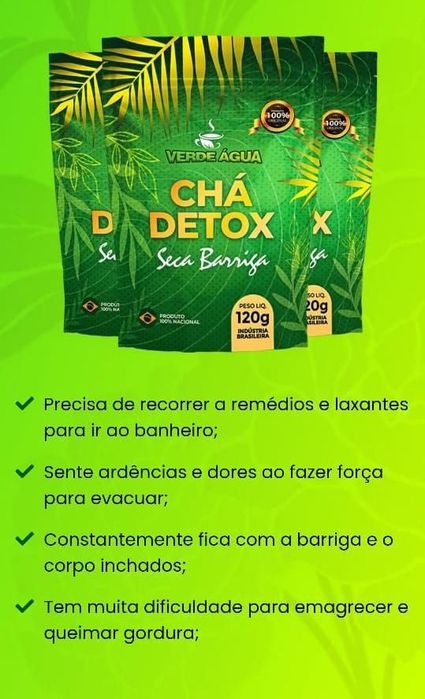 Cha detox seca barriga