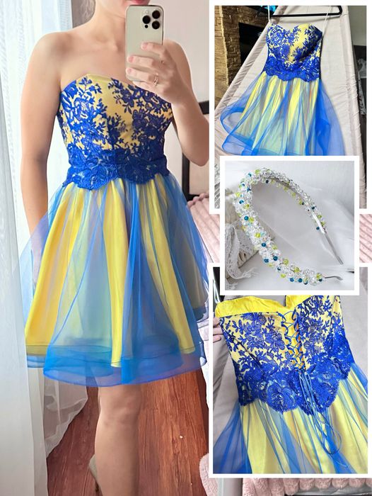 Вечірня (випускна) сукня. Коротка коктельна сукня. Розмір XXS-S