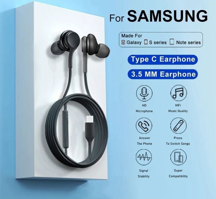 Nowy zestaw słuchawkowy USB-C do Samsung Galaxy