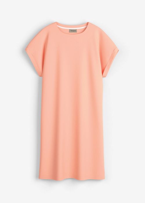 B.P.C prosta łososiowa sukienka bawełniana 48/50.