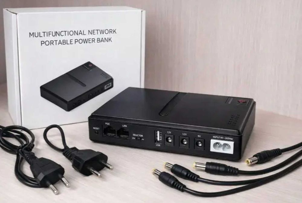 Потужний ДБЖ для роутера модема міні упс безперебійник 14000 мАг Новий