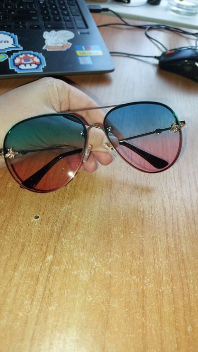 Очки двухцветные солнцезащитные