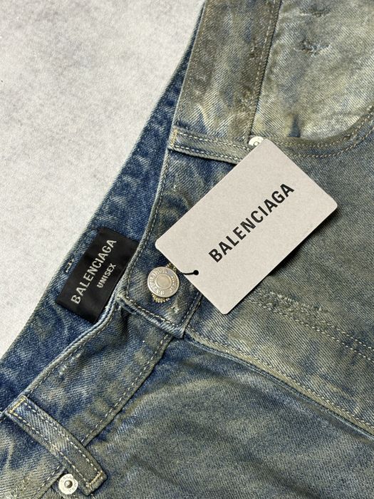 XS,S,M,L | Джинси Balenciaga Distressed Baggy Cotton Blue Jeans.