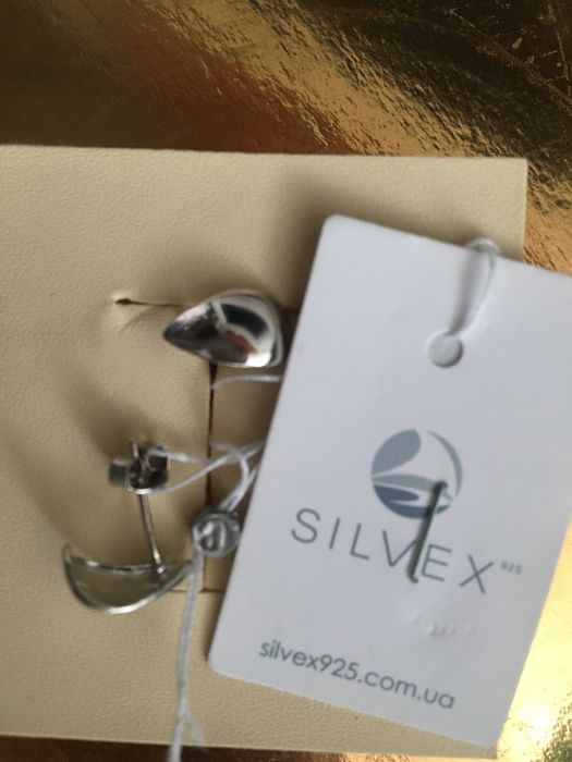 Срібні сережки ювелірні