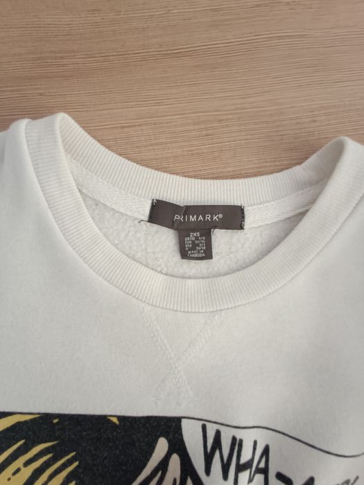 Biała bluza dresowa firmy Primark używana rozmiar 32/34