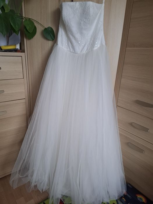 Suknia ślubna gorsetowa rozmiar 40 L