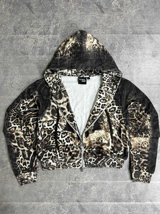 Худі Mowalola zip hoodie зипка кофта худи M L костюм леопард archive S