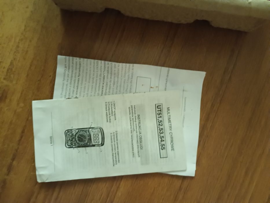 UNIT UNI-T  UT 53 Uszkodzony miernik elektryczny