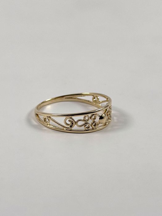 Złoty pierścionek rozmiar 21