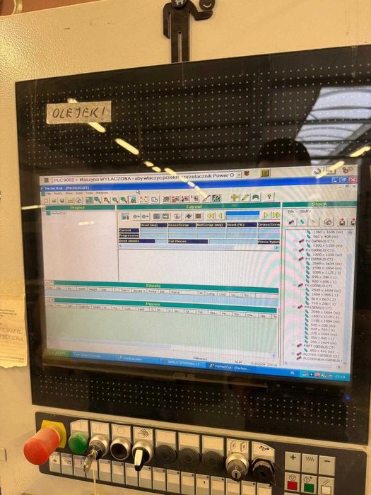 Stół do Cięcia Szkła INTERMAC GENIUS 37 CT-RS – 2011r. – stół CNC do rozkroju szkła | BARDZO DOBRY STAN