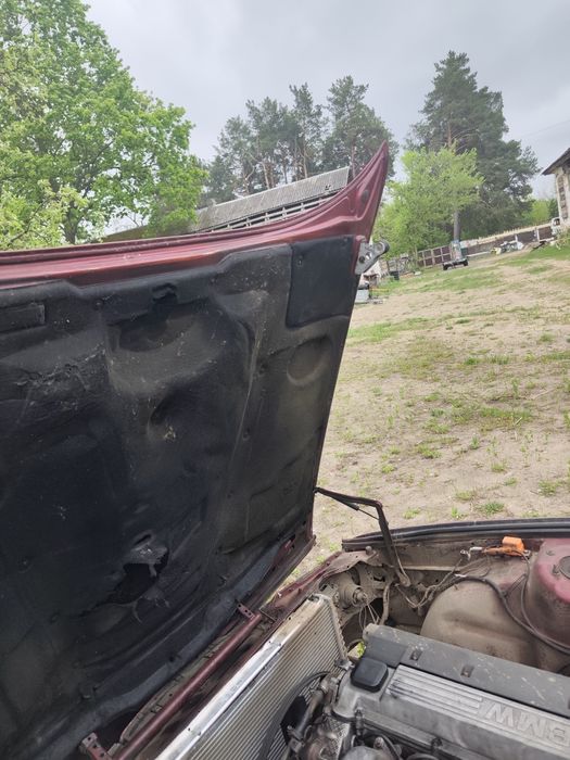 Капот Bmw E34 вузький шумка Бмв узкая морда  дорестайл
