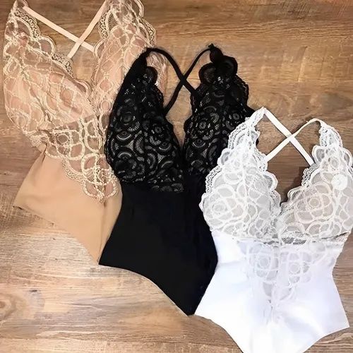 Body renda em várias cores