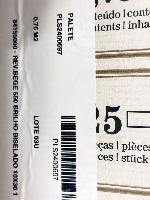 Revestimento de Parede Bege 10X30cms