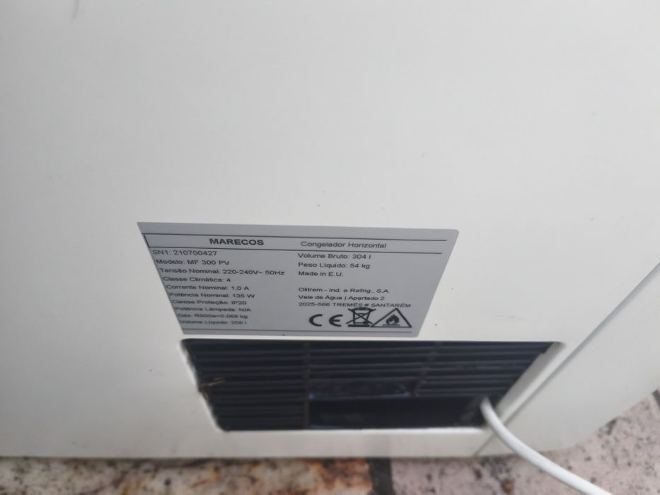 Arca Congeladora Horizontal Marecos MF 300 PV (304L) – A funcionar a 100%