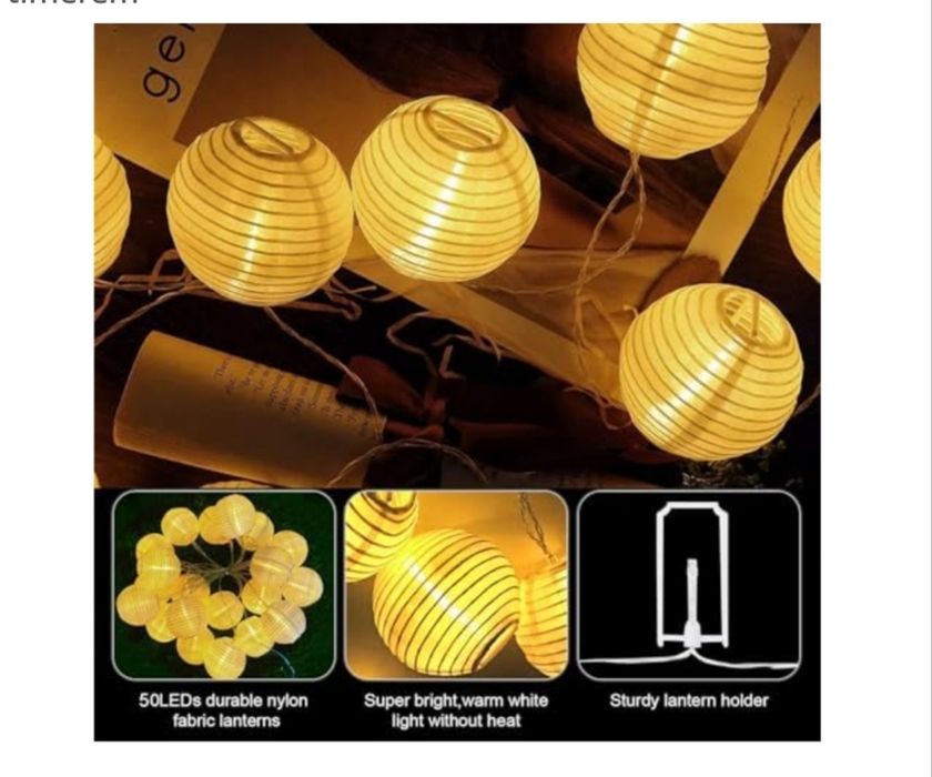 Lampki choinkowe Bigzom LED, zewnętrzne, i wewnętrzne elektryczne