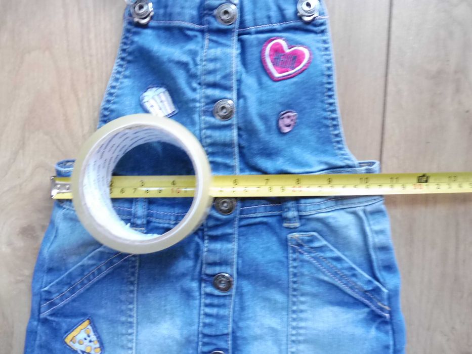 R 116 spódniczka ogrodniczka jeanowa