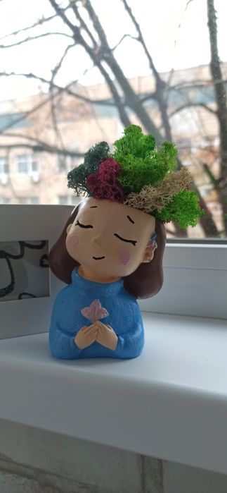 Кашпо для сукулентів гіпсове