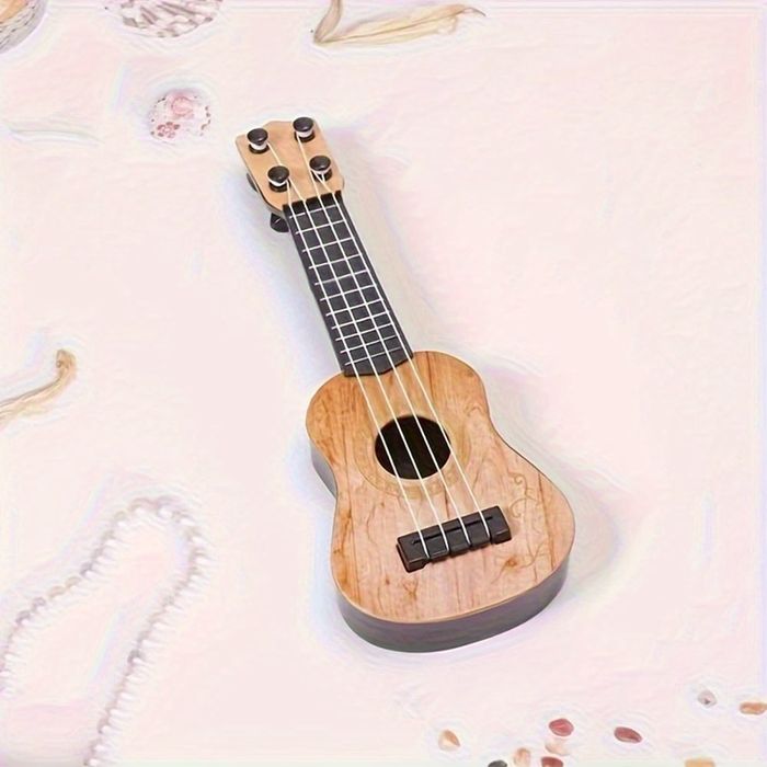 Ukulele zabawka dla dzieci z kostką i strunami instrument muzyczny