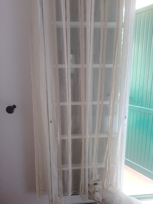 Cortinados cremes organza