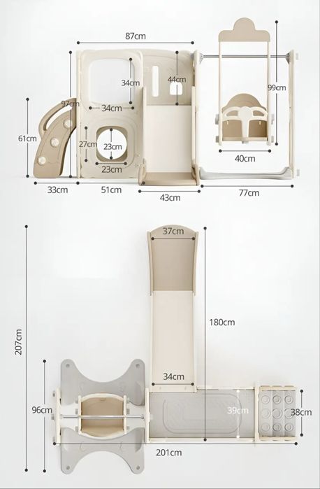 Дитячій ігровий комплекс 4-в-1 Lumpurini Bartolomea