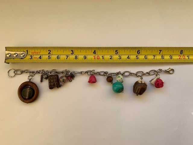 Браслет для девочки Сладкоежка - шоколад, кекс, торт, розочка подарок