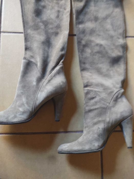 Made in italy kozaki z naturalnej skóry 39