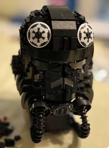75274 Tie Fighter pilot hełm star wars klocki LEPIN