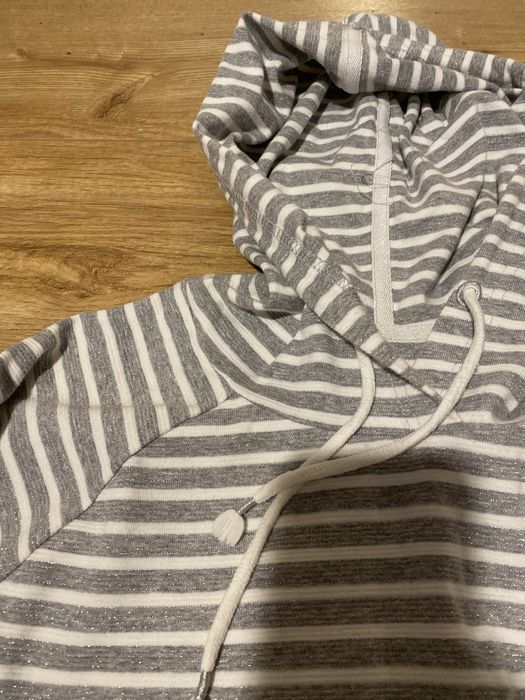 Bluza w paski ze srebrną nitką