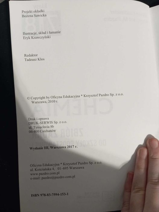 Zbiór zadań z chemii dla 7 i 8 klasy