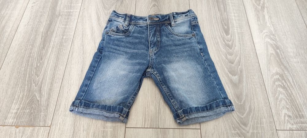 Szorty chłopięce jeansowe krótkie spodenki 128