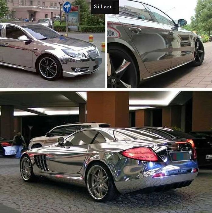 Авто пленка CARLIKE зеркальная хром глянцевая декоративная