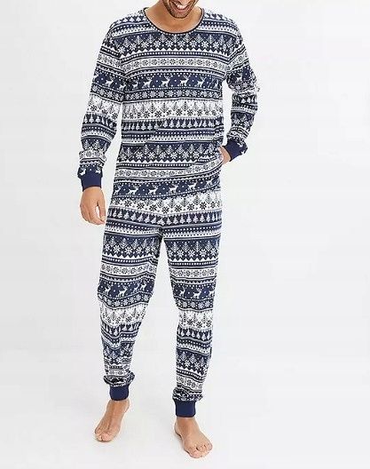 B.P.C piżama męska granatowo-biała we wzory r.XXL