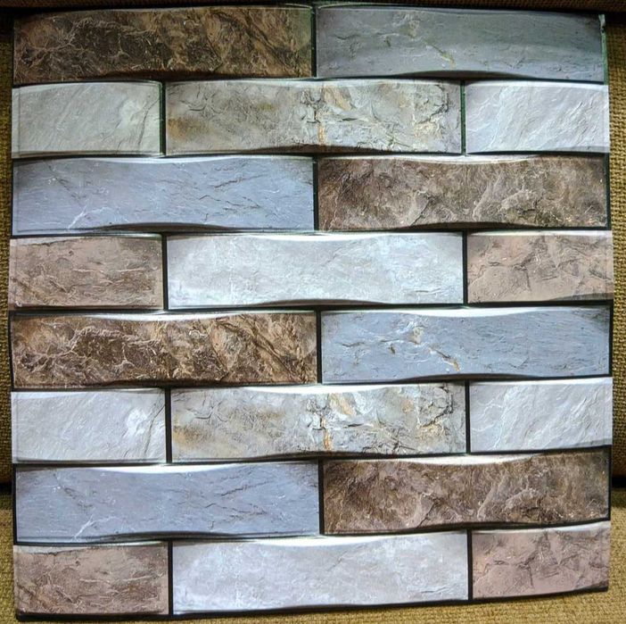 Плитка 3D ПВХ+пена объемная самоклеющаяся 30х30см 20шт1,8м2 на стену