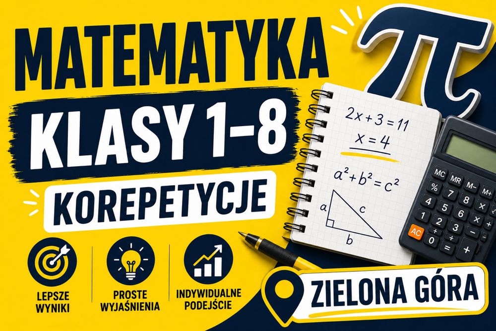 Korepetycje matematyka Zielona Góra – szkoła podstawowa, egzamin ósmoklaisty