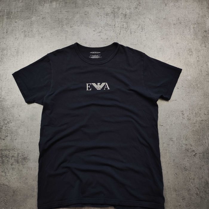 MĘSKA Koszulka Bawełna PREMIUM Casual EA7 Emporio Armani Casual Logo