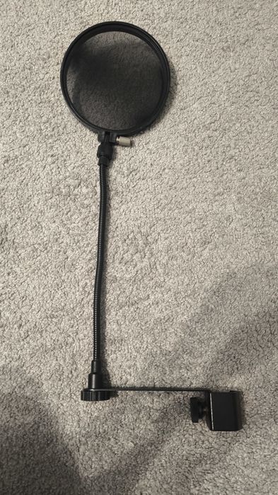 Pop filtr do mikrofonu osłona mocowany do statywu
