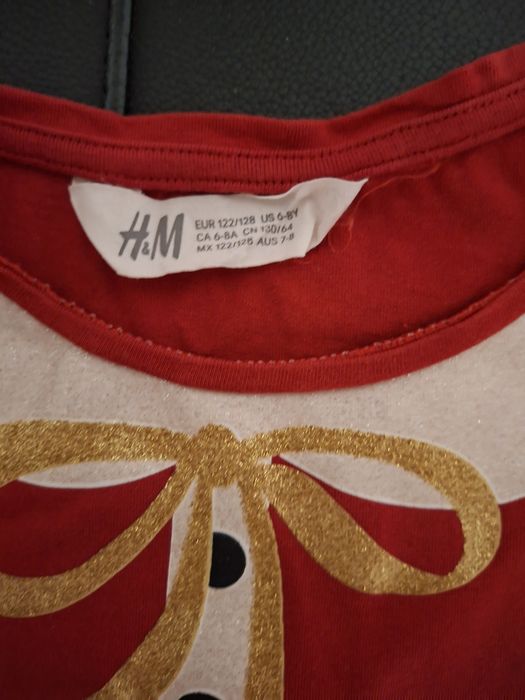 Bluzka  świąteczna H&M roz.122/128