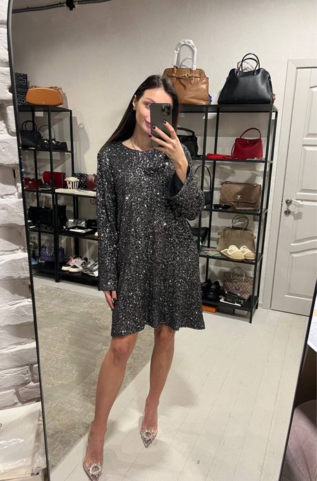 Святкова сукня в паєтки! Rouje! Розмір М! Розпродаж люксовиз речей!