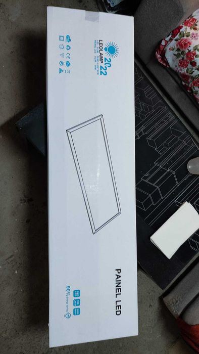 Painel LED de encastrar 120x30cm 6500K NOVO!