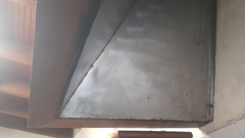 Chaminé em inox cozinha regional