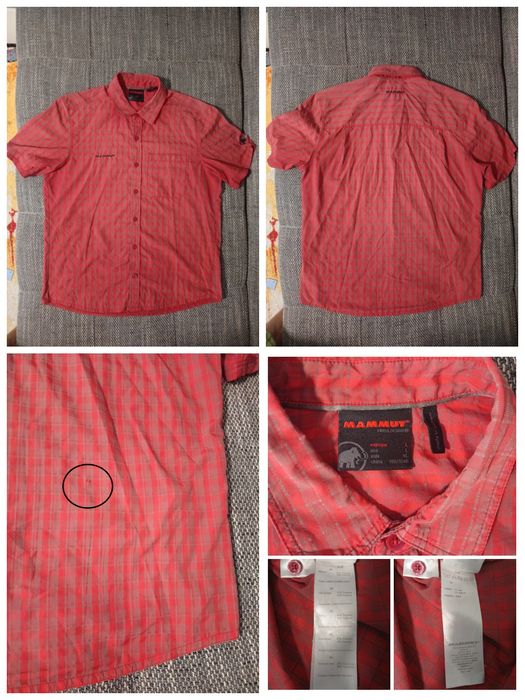 Чоловіча сорочка з короткими рукавами Mammut L; Quechua. Роз. 3XL/2XL