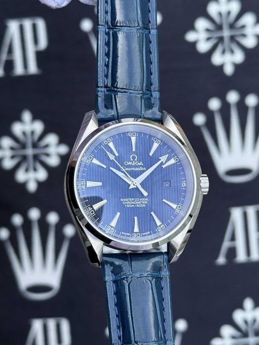 Швейцарские часы Omega Seamaster Co-Axial Silver - Blue