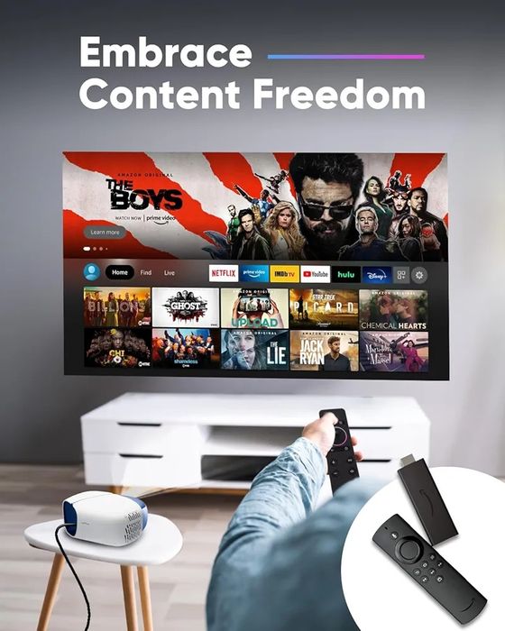 Новый 3-лазерный DLP FullHD Проектор из США Nomvdic l500