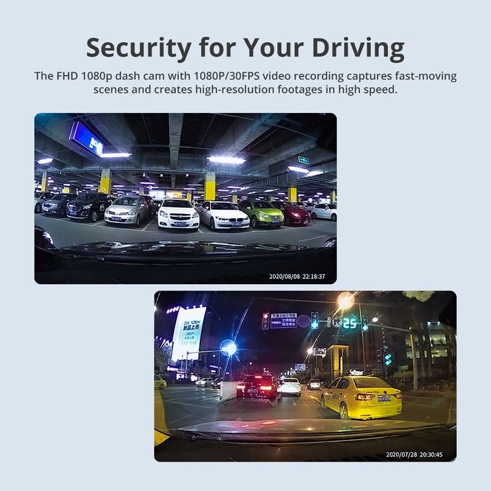 Câmara de gravação automóvel Dashcam Dual FullHD azdome M01 pro NOVO