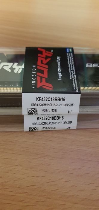 Нова! Пам'ять ddr4 2x16 Fury 3200mHz Beast