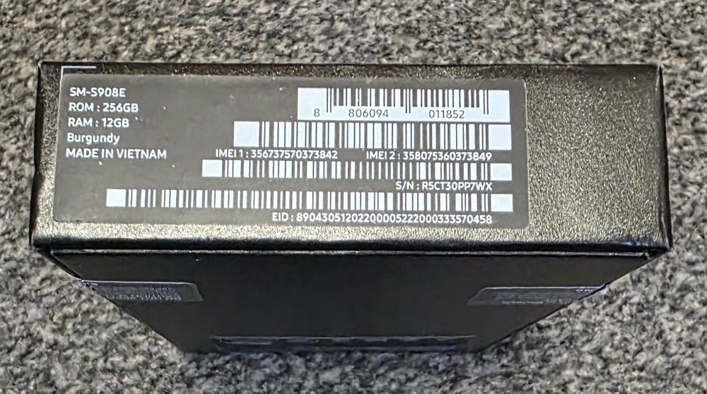 Samsung Galaxy S22 Ultra (SM-S908B Qualcomm Snapdragon procesor) 256